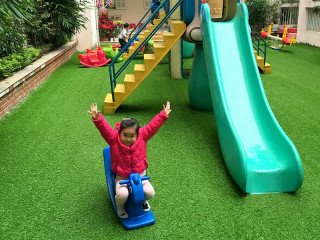 Sân chơi tại trường mần non Hoa Phượng